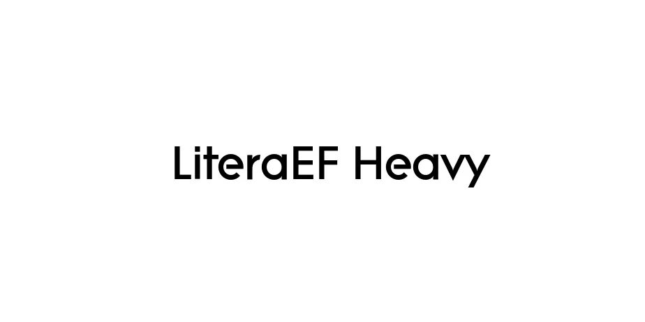 Fonte LiteraEF Heavy