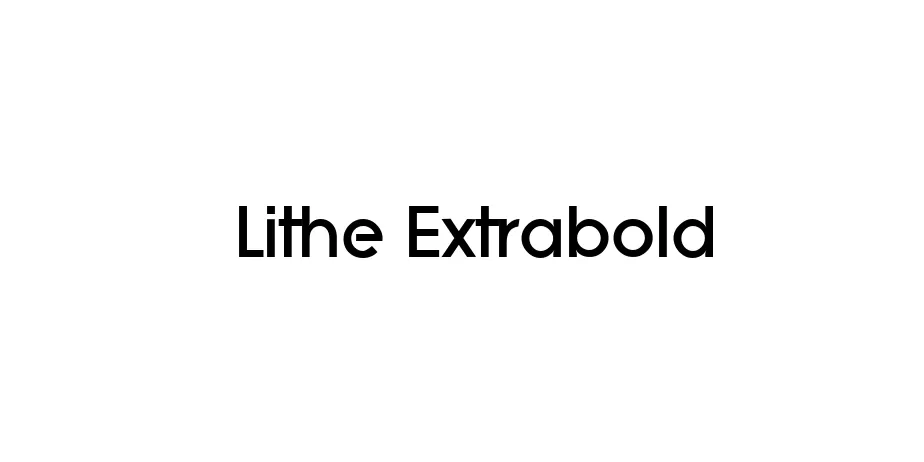 Fonte Lithe Extrabold