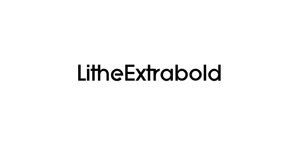 Fonte LitheExtrabold