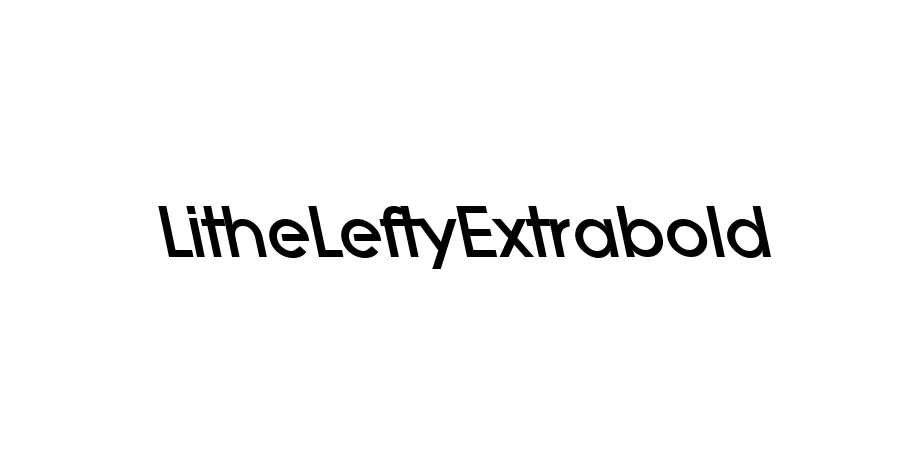 Fonte LitheLeftyExtrabold