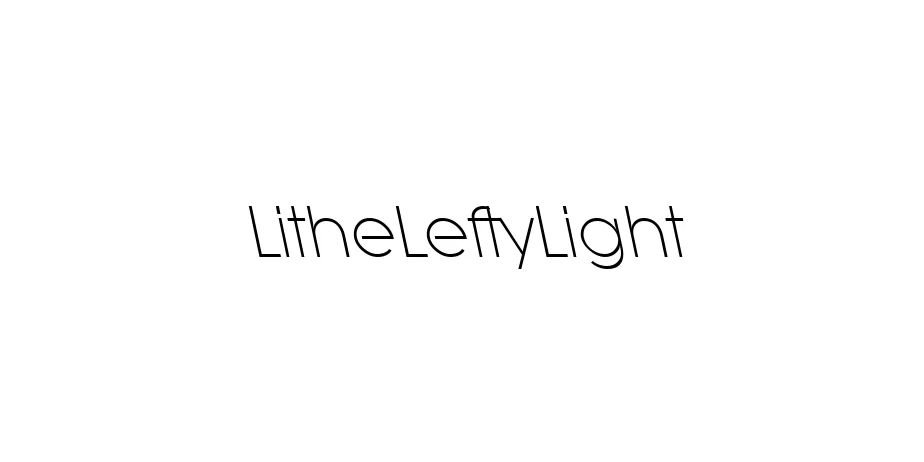 Fonte LitheLeftyLight