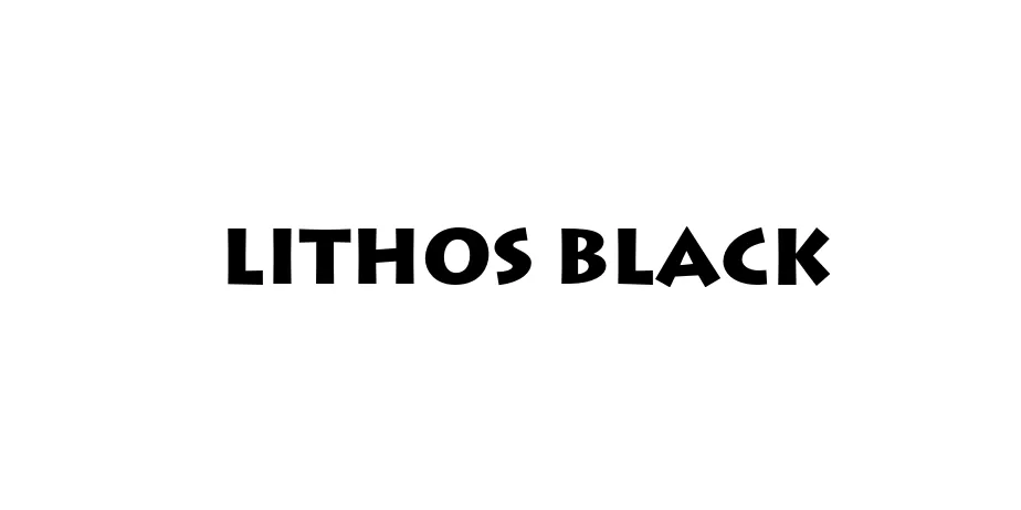 Fonte Lithos Black