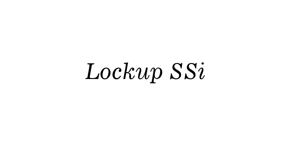 Fonte Lockup SSi