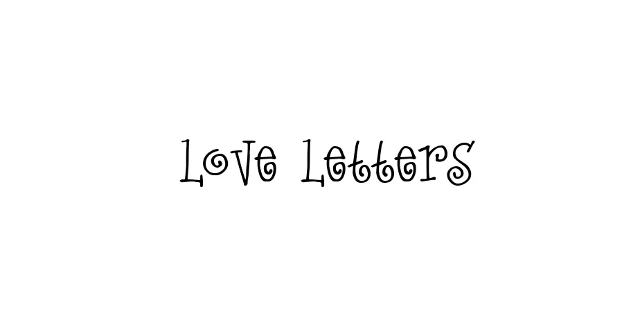 Fonte Love Letters