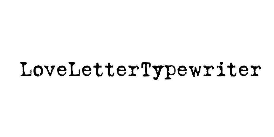 Fonte LoveLetterTypewriter