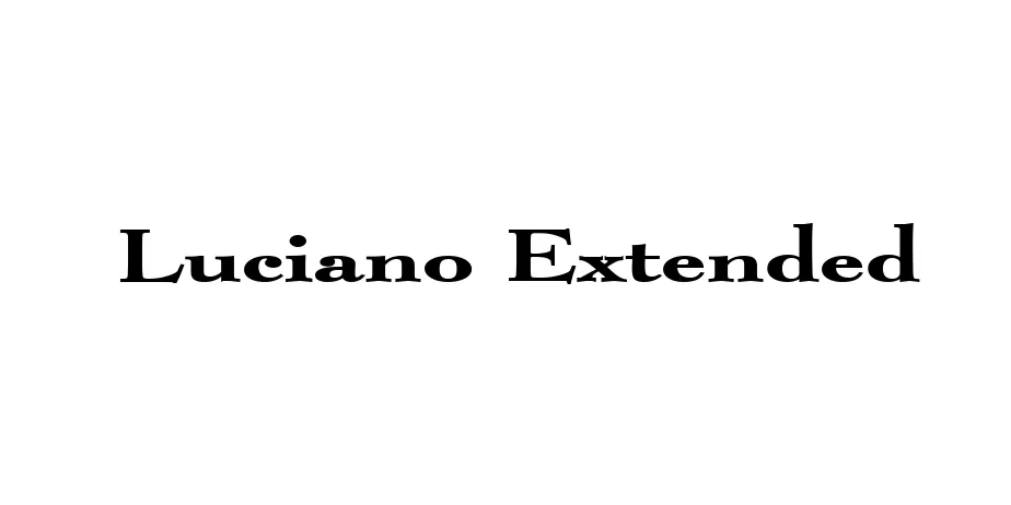 Fonte Luciano Extended