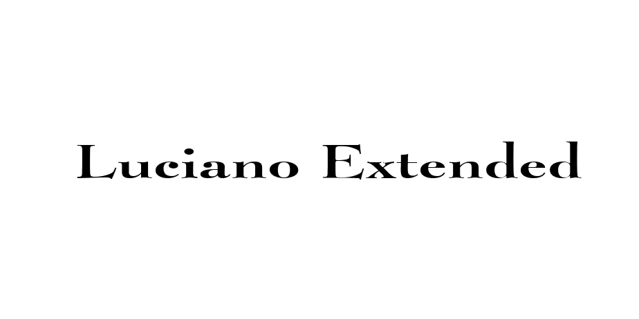 Fonte Luciano Extended