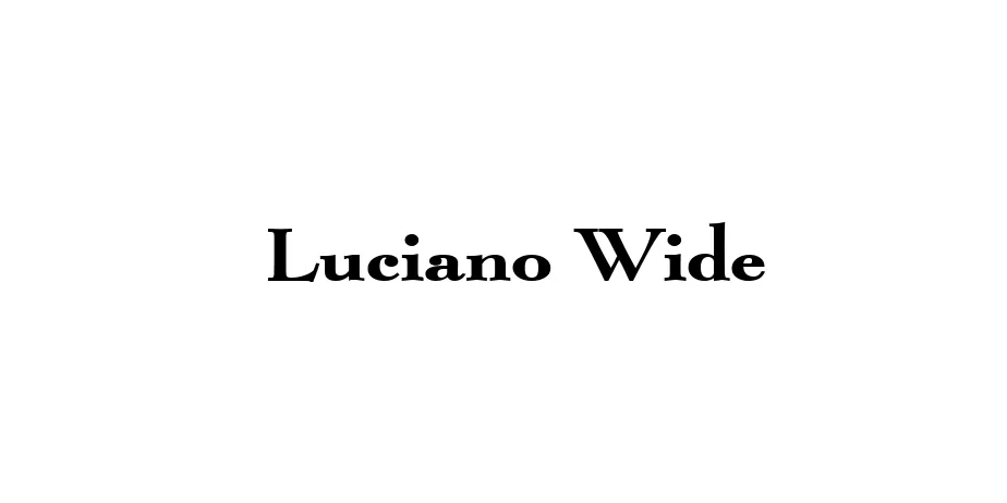 Fonte Luciano Wide