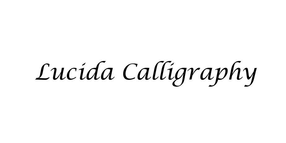 Lucida Calligraphy Fonte Download Gr Tis Planeta Download