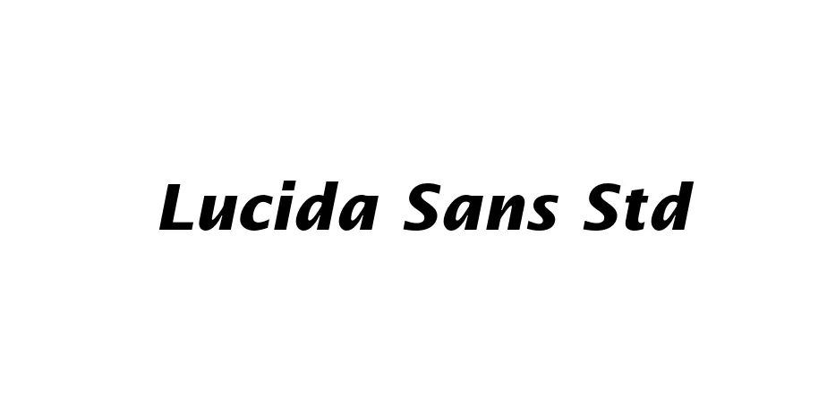 Fonte Lucida Sans Std