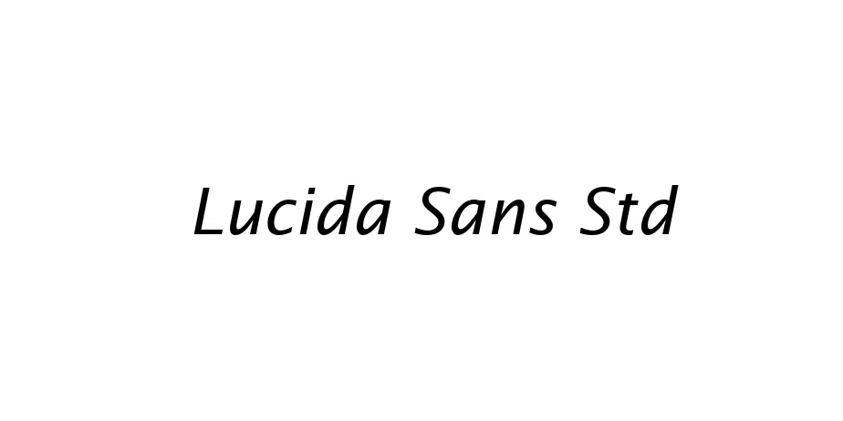 Fonte Lucida Sans Std