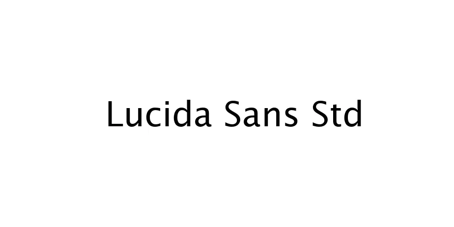 Fonte Lucida Sans Std