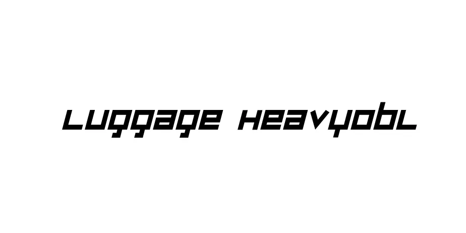 Fonte Luggage HeavyObl