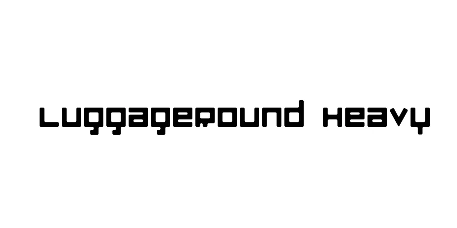 Fonte LuggageRound Heavy