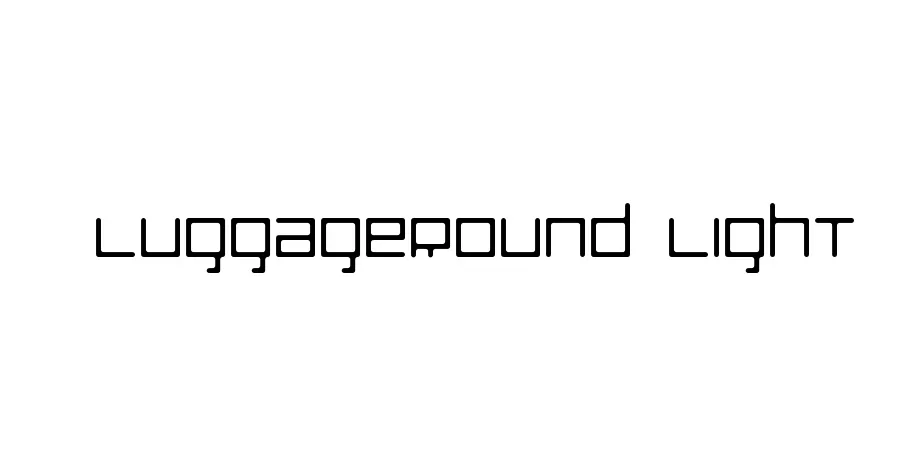 Fonte LuggageRound Light