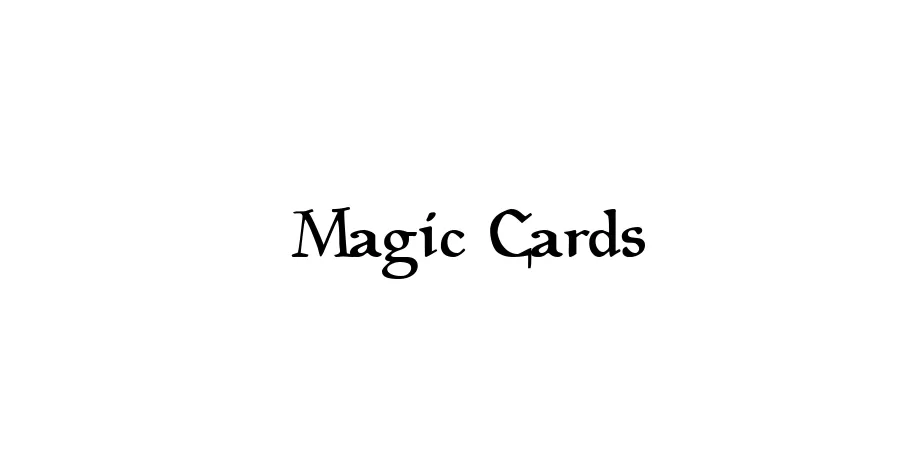 Fonte Magic Cards