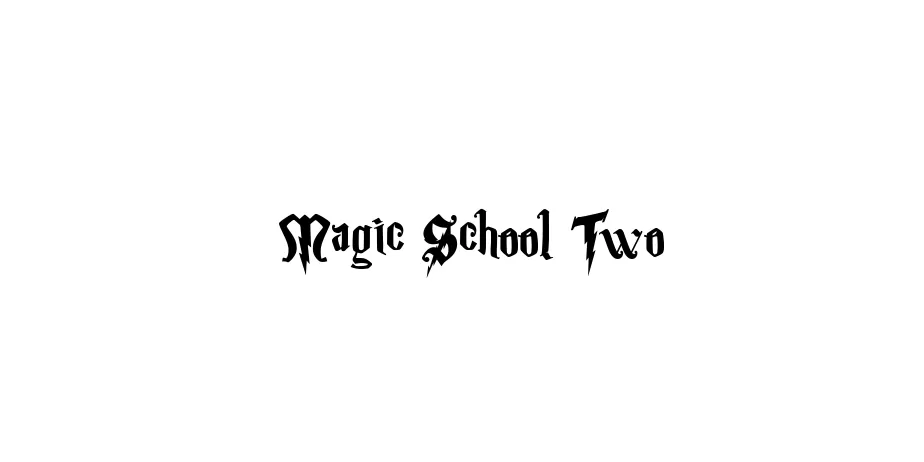 Fonte Magic School Two