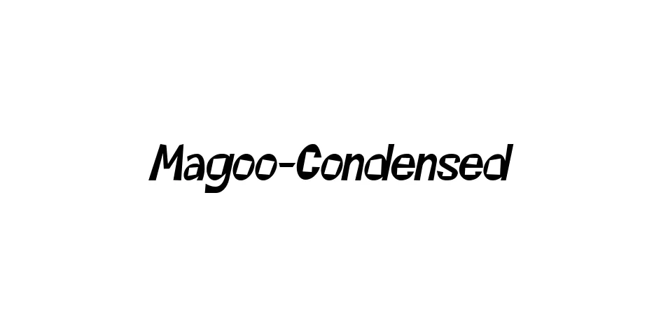 Fonte Magoo-Condensed