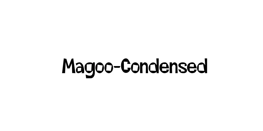 Fonte Magoo-Condensed