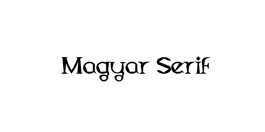 Fonte Magyar Serif