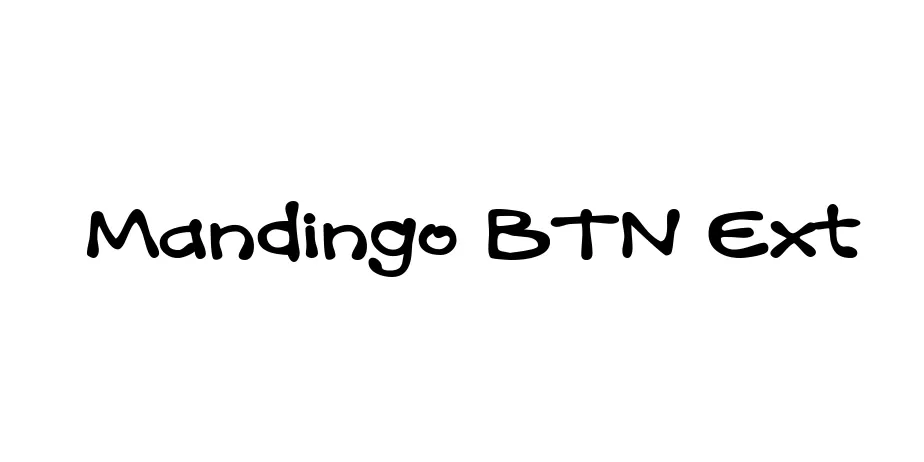 Fonte Mandingo BTN Ext