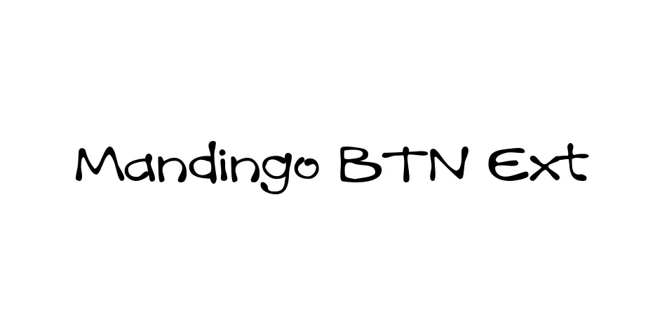 Fonte Mandingo BTN Ext