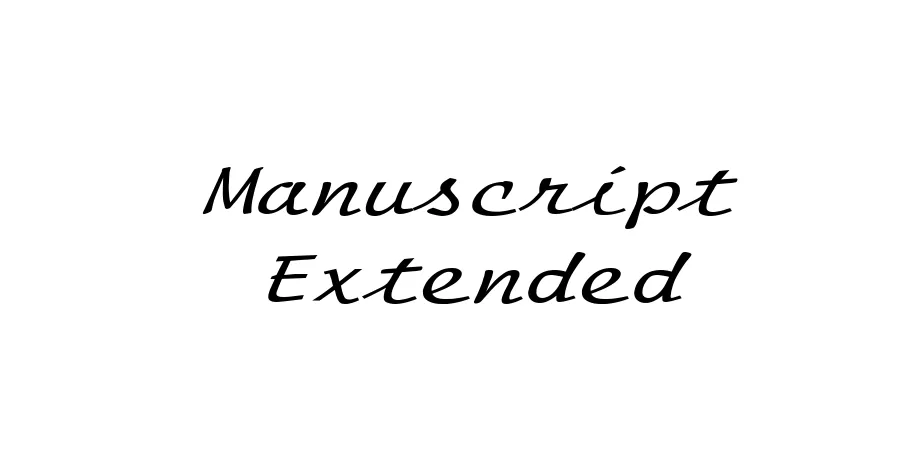 Fonte Manuscript Extended