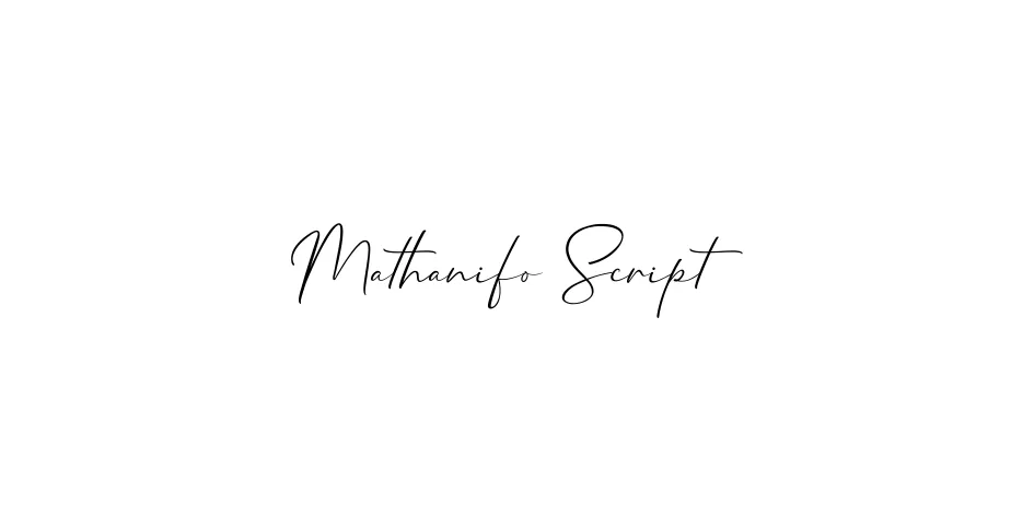 Fonte Mathanifo Script