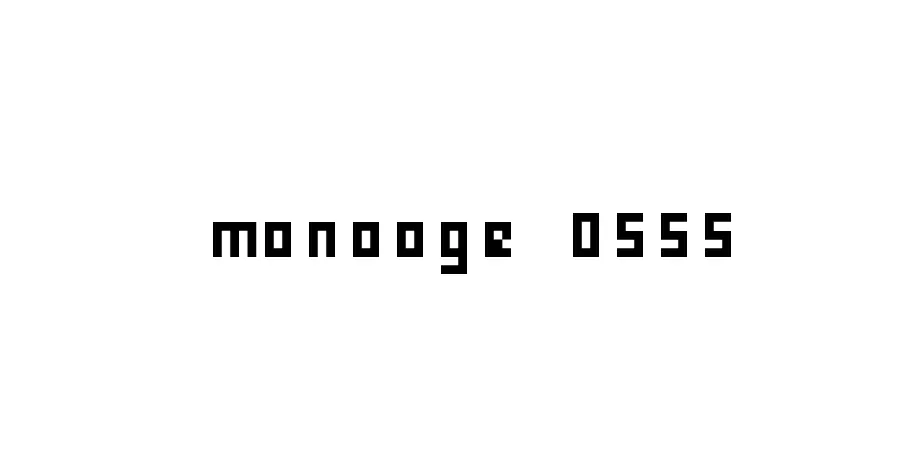 Fonte monooge 0555