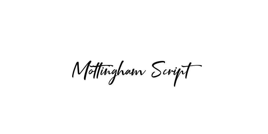 Fonte Mottingham Script