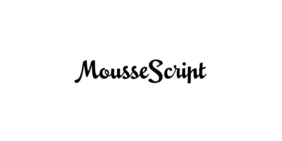 Fonte MousseScript