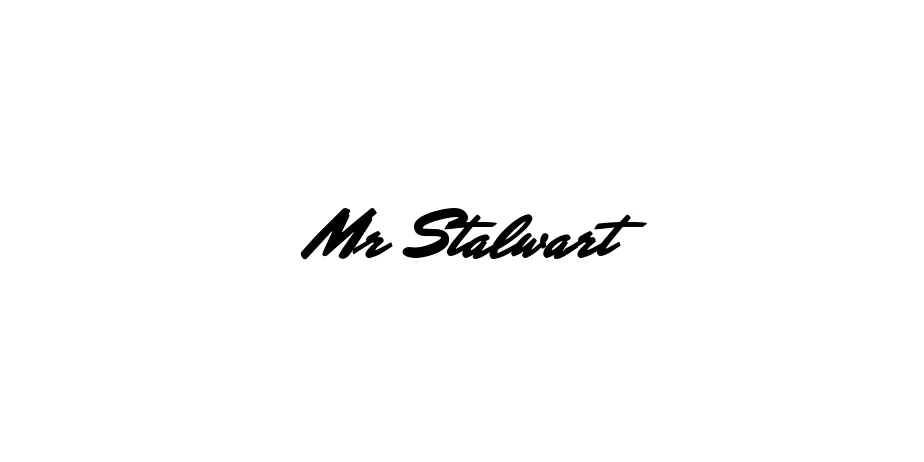 Fonte Mr Stalwart