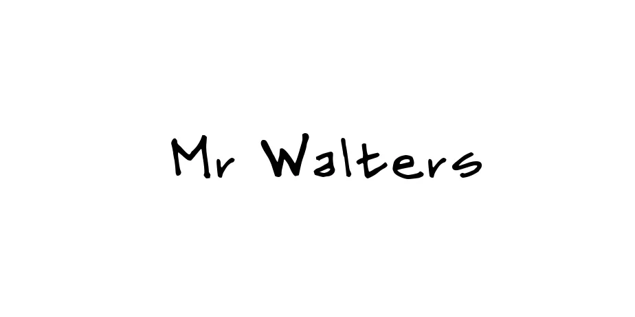 Fonte Mr Walters