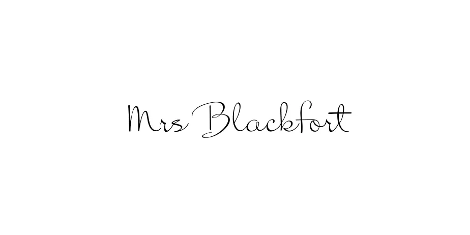 Fonte Mrs Blackfort