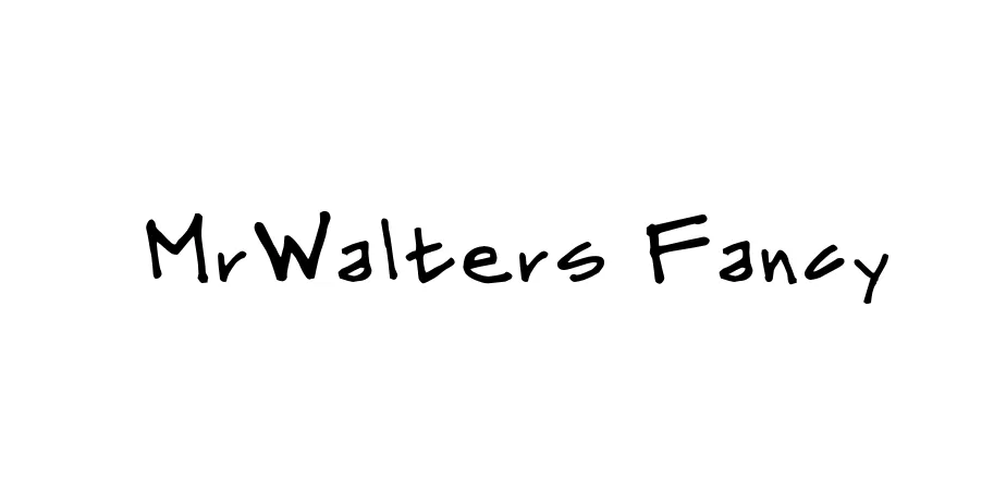 Fonte MrWalters Fancy