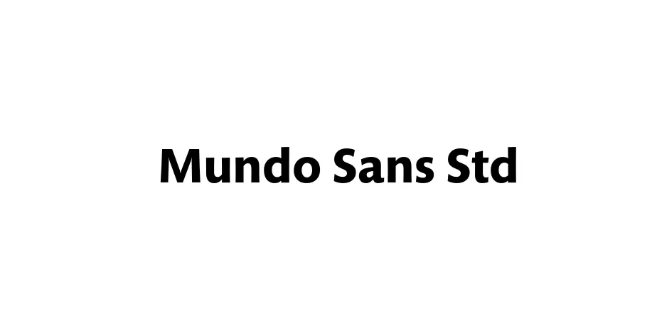 Fonte Mundo Sans Std