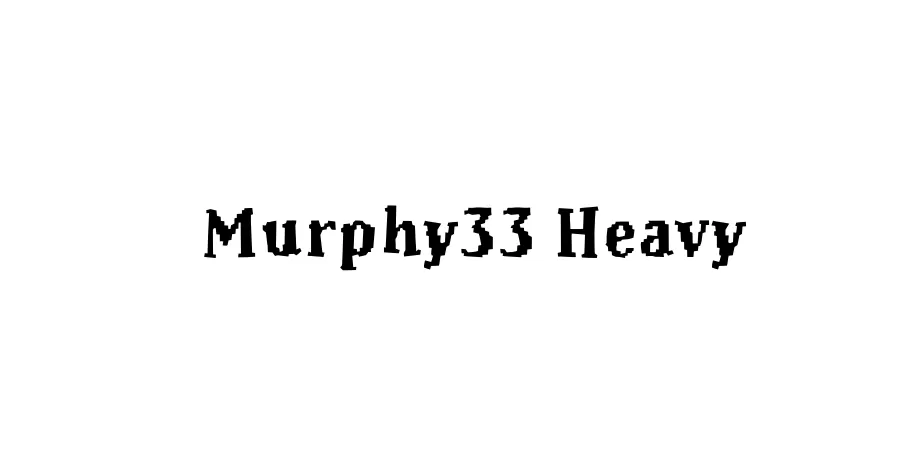 Fonte Murphy33 Heavy