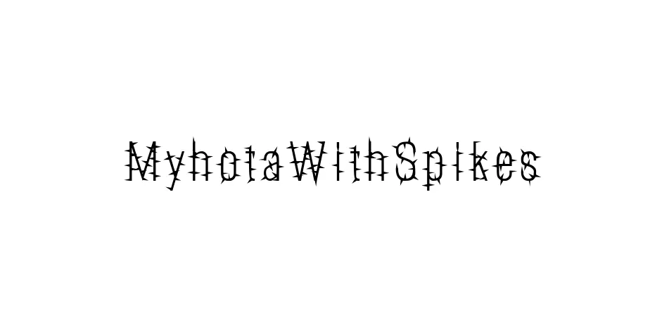 Fonte MyhotaWithSpikes