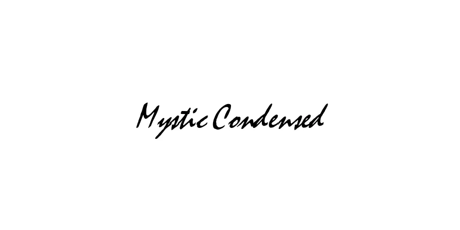 Fonte Mystic Condensed