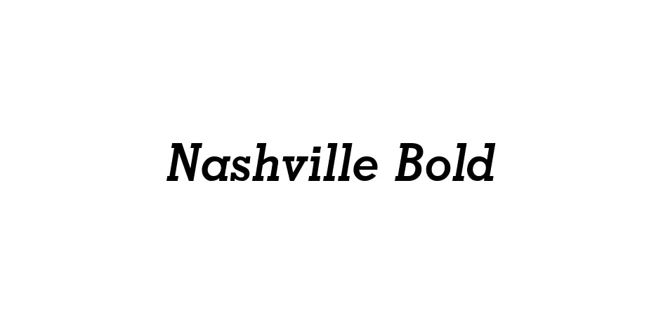 Fonte Nashville Bold