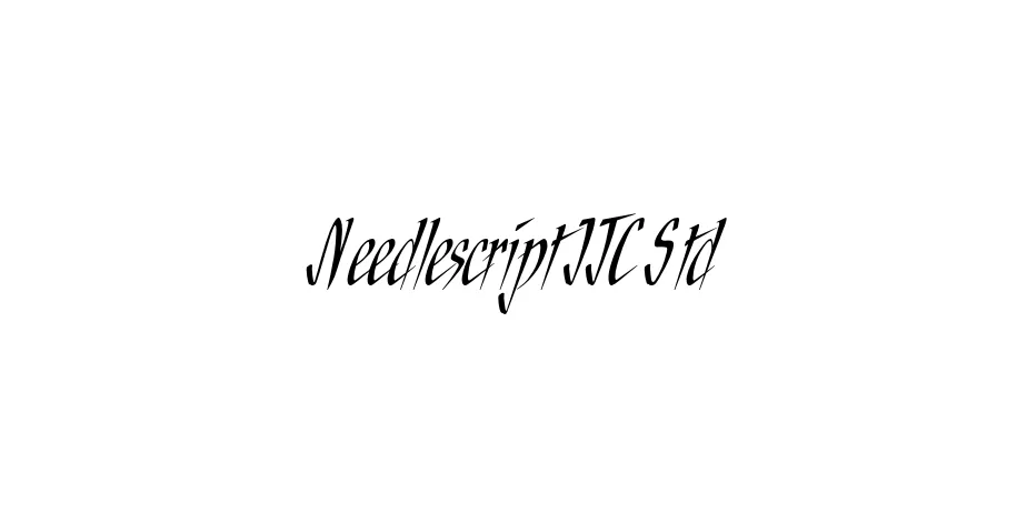 Fonte Needlescript ITC Std