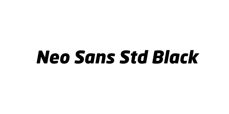 Fonte Neo Sans Std Black