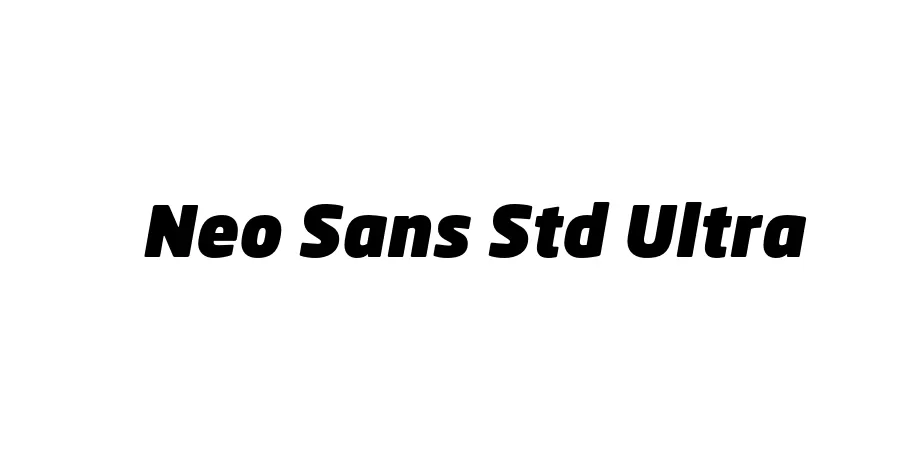 Fonte Neo Sans Std Ultra