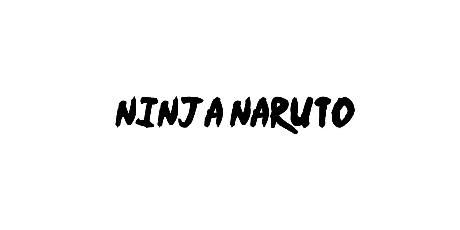 Fonte Ninja Naruto