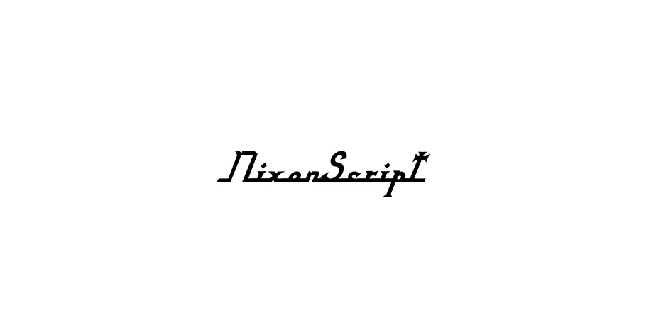 Fonte NixonScript