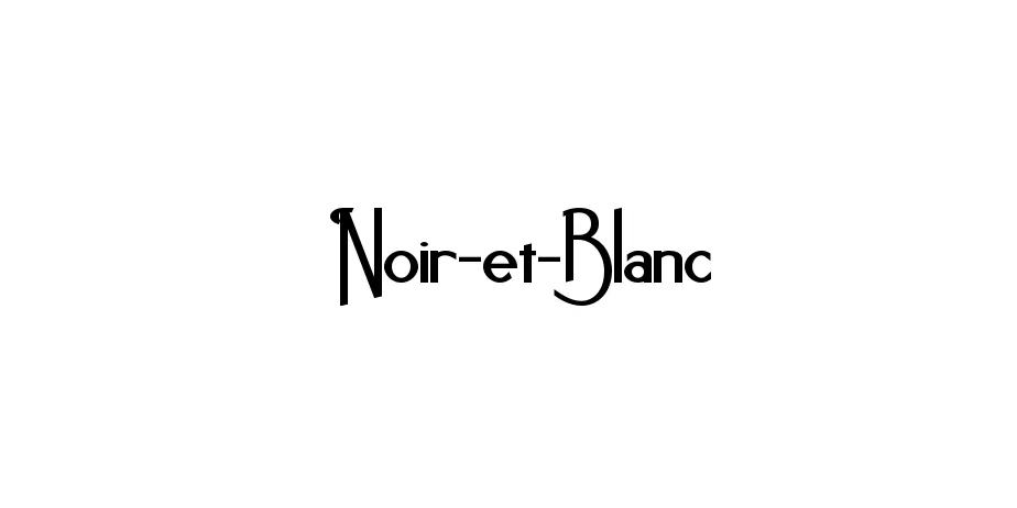 Fonte Noir-et-Blanc