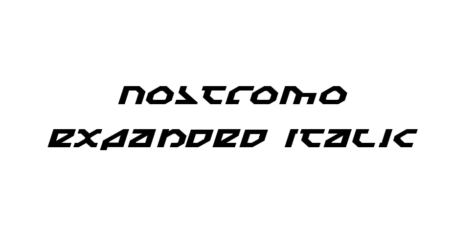 Fonte Nostromo Expanded Italic