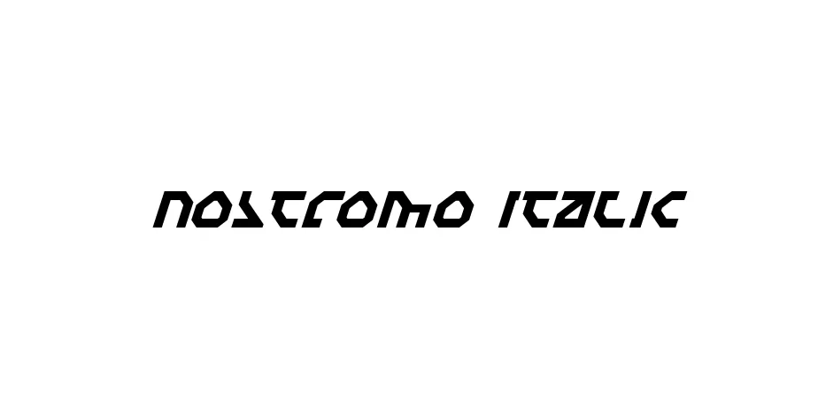 Fonte Nostromo Italic