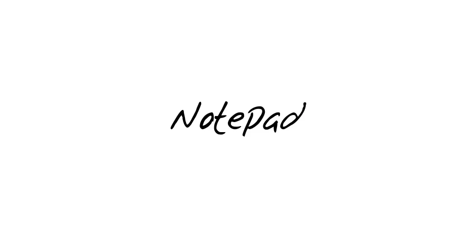 Fonte Notepad