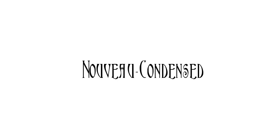 Fonte Nouveau-Condensed